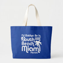 Plage du sud Miami Sac En Toile
