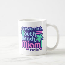 Plage du sud Miami Tasse À Café
