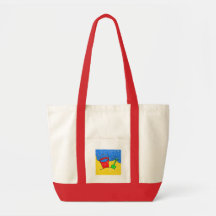Plage étalée sacs en toile
