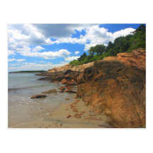 Plage grise Manchester de magnolia par la mer Carte Postale