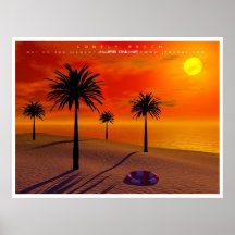 Plage isolée posters