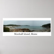 Plage Maine du Marshall Islands Affiches