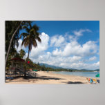 Plage Porto Rico de Luquillo Affiche