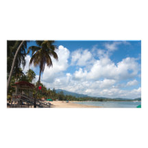 Plage Porto Rico de Luquillo Cartes De Vœux Avec Photo