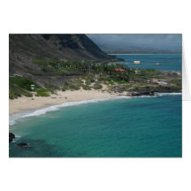 Plage sablonneuse, Oahu, Hawaï Cartes