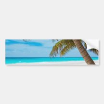 Plage tropicale de paradis adhésif pour voiture