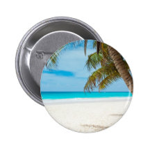 Plage tropicale de paradis badge