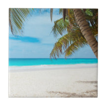 Plage tropicale de paradis carreau en céramique