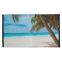 Plage tropicale de paradis étuis iPad folio