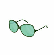 plage verte wear.png de lunettes de soleil photo sculptures