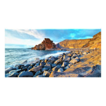 Plages De Lanzarote Espagne de Plage de El Golfo Photocarte