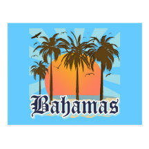 Plages d'îles des Bahamas Cartes Postales