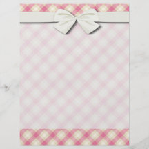 plaid crème de guingan de rose et d'ecru prospectus