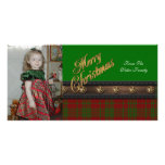 Plaid de carte photo de Joyeux Noël personnalisabl Cartes De Vœux Avec Photo