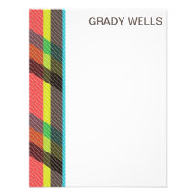 Plaid Flat Notecard