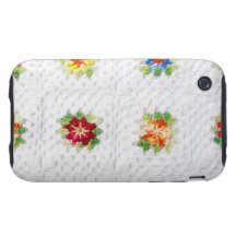 Plaid mignon de fleurs étui iPhone 3 tough 