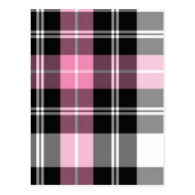 plaid rose carte postale