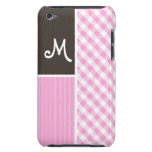 Plaid rose ; Checkered Coque iPod Touch Case-Mate