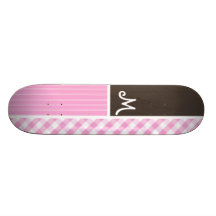 Plaid rose ; Checkered Skateboard Customisable