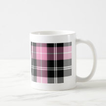 plaid rose tasse à café