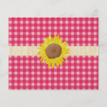 Plaids et tournesols classiques de rose de pays tract customisé