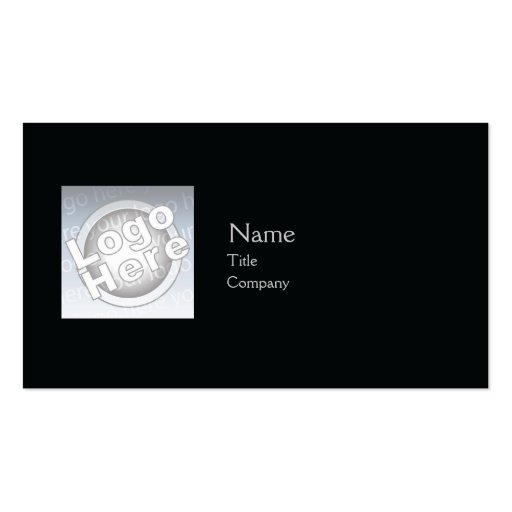 Plaine noire - affaires cartes de visite professionnelles