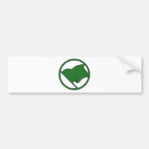 Plaine pourpre verte noire de drapeau aucun blanc  adhésifs pour voiture