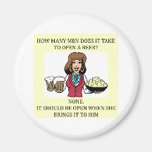 plaisanterie de bière de chauvin masculin magnets pour réfrigérateur