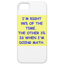PLAISANTERIE DE MATHS COQUES Case-Mate iPhone 5