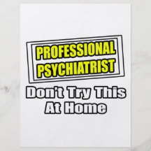 Plaisanterie professionnelle de psychiatre… prospectus