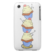 Plaisir de petit gâteau coque iPhone 3 Case-Mate