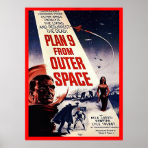 Plan 9 d'espace extra-atmosphérique posters