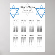 Plan d'allocation des places de Tableau de Mitzvah posters