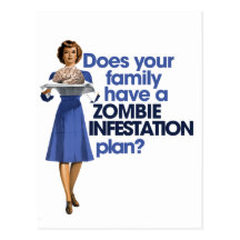 Plan d'infestation de zombi cartes postales