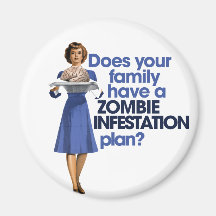 Plan d'infestation de zombi aimant pour réfrigérateur