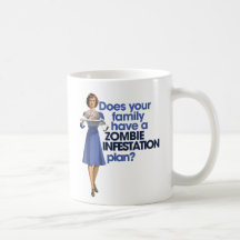 Plan d'infestation de zombi tasse à café