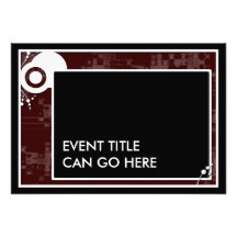 plan marron de bloc invitations