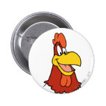 Plan rapproché de leghorn de corne de brume pin's