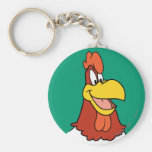 Plan rapproché de leghorn de corne de brume porte-clé