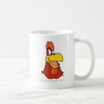 Plan rapproché de leghorn de corne de brume tasse