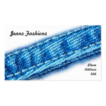 Plan rapproché des jeans et du tissu de denim cartes de visite professionnelles