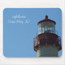 Plan rapproché Mousepad de phare de Cape May Tapis De Souris