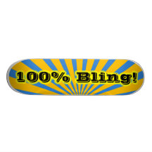 Planche à roulettes 100% de Bling