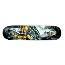 Planche à roulettes abstraite de fluidité