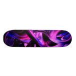 Planche à roulettes abstraite de passions fluoresc