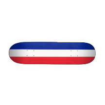 Planche à roulettes avec le drapeau de la France
