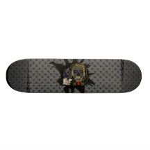 Planche à roulettes avec le graphique de MACHINE d