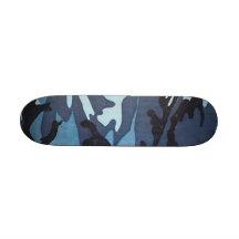 Planche à roulettes bleue de Camo mini