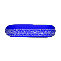 Planche à roulettes bleue de Paisley mini