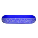 Planche à roulettes bleue de Paisley pro